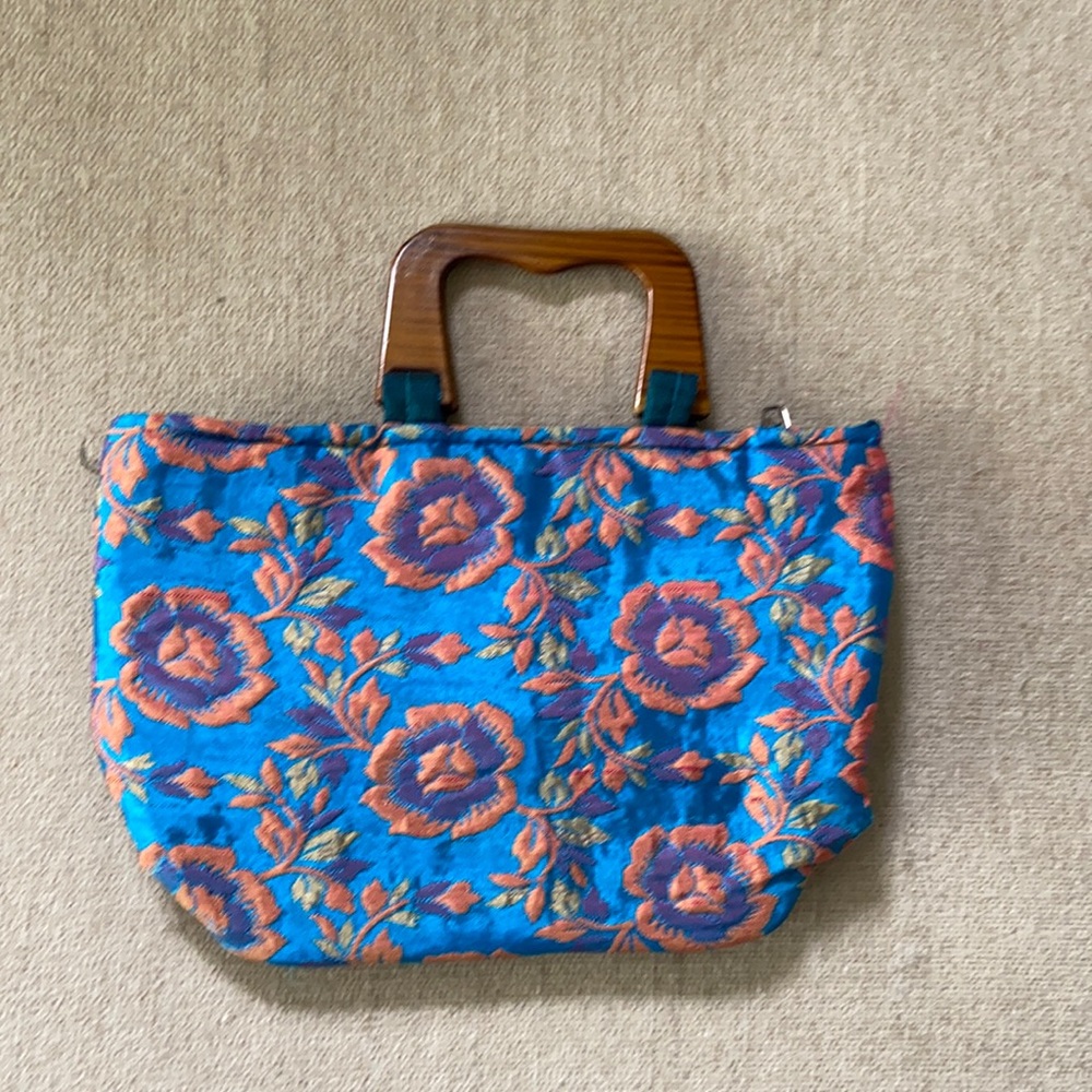 Cute blue printed bag